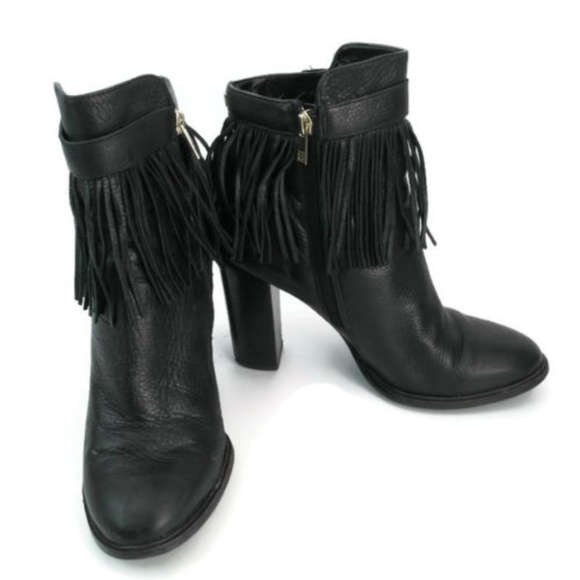 Ivanka Trump | Shoes | Ivanka Trump Womens Sz 95 Black  Ivanka Trump Women\'s Black Fringe Ankle Booties